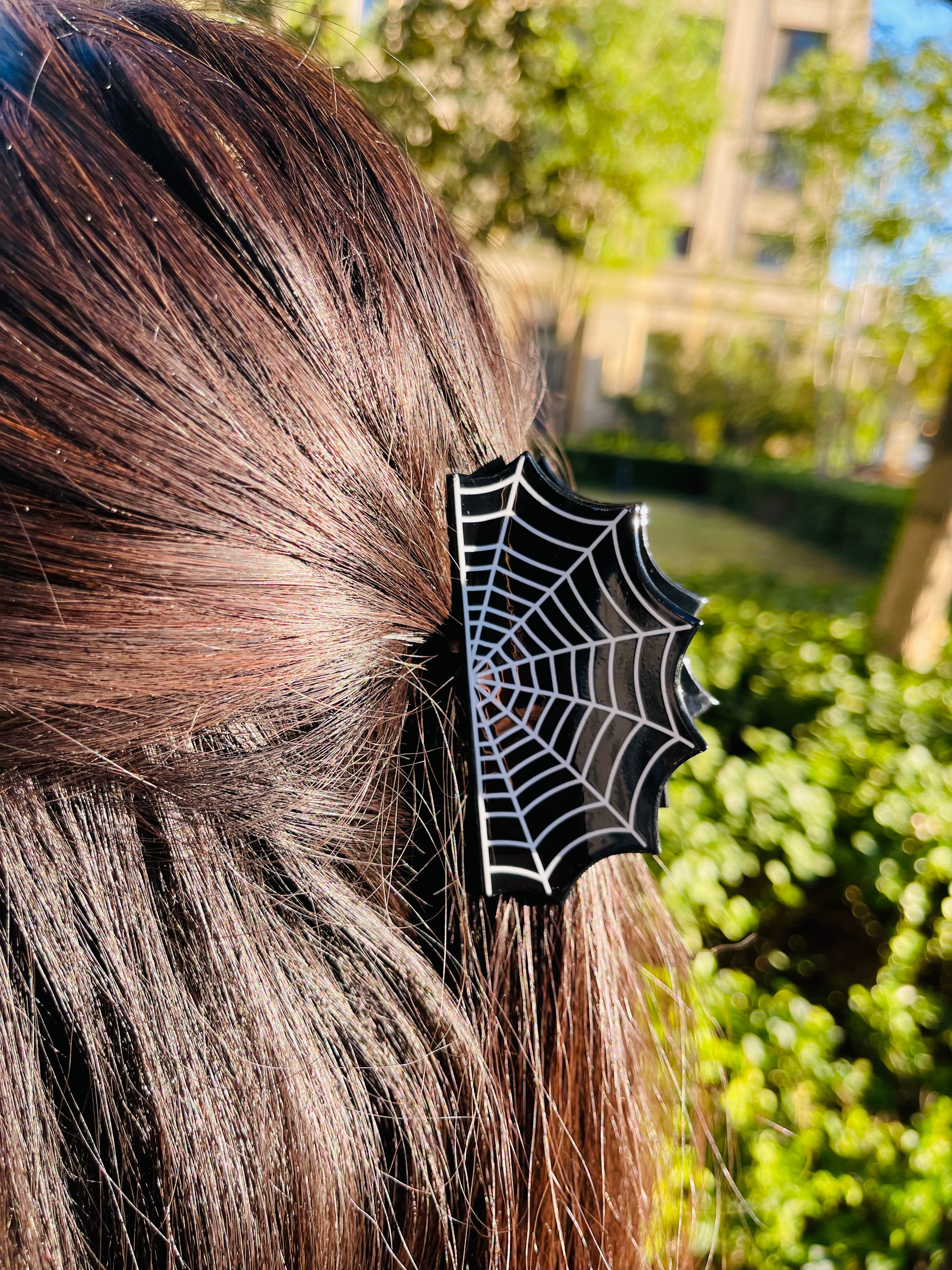 Spider Web Hair Claw