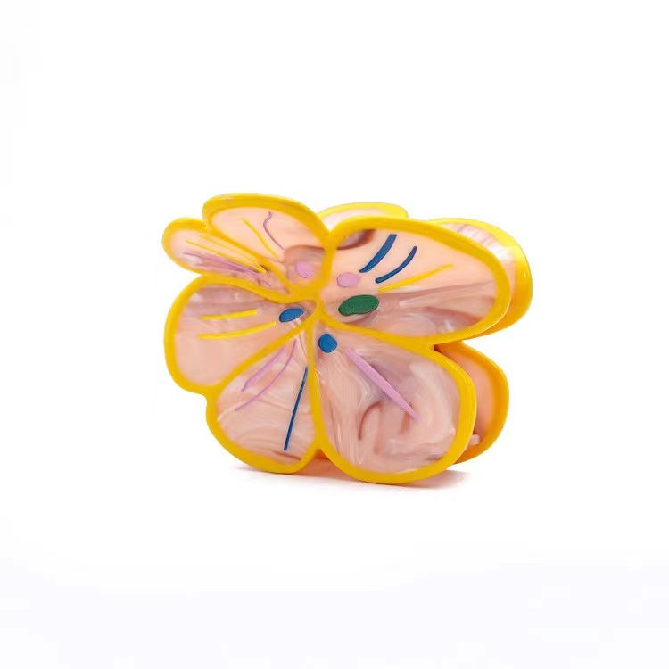 (Advance Sale❗)Peach Flower Hair Claw