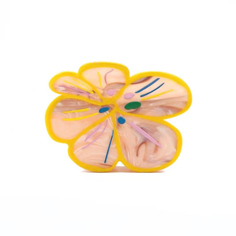 (Advance Sale❗)Peach Flower Hair Claw