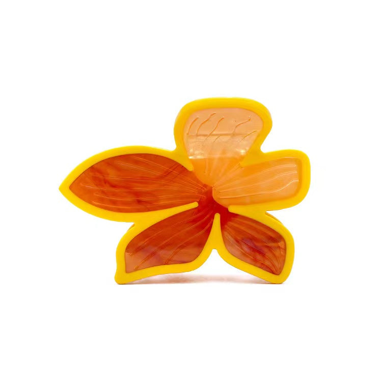 (Advance Sale❗)Orange Flower Hair Claw