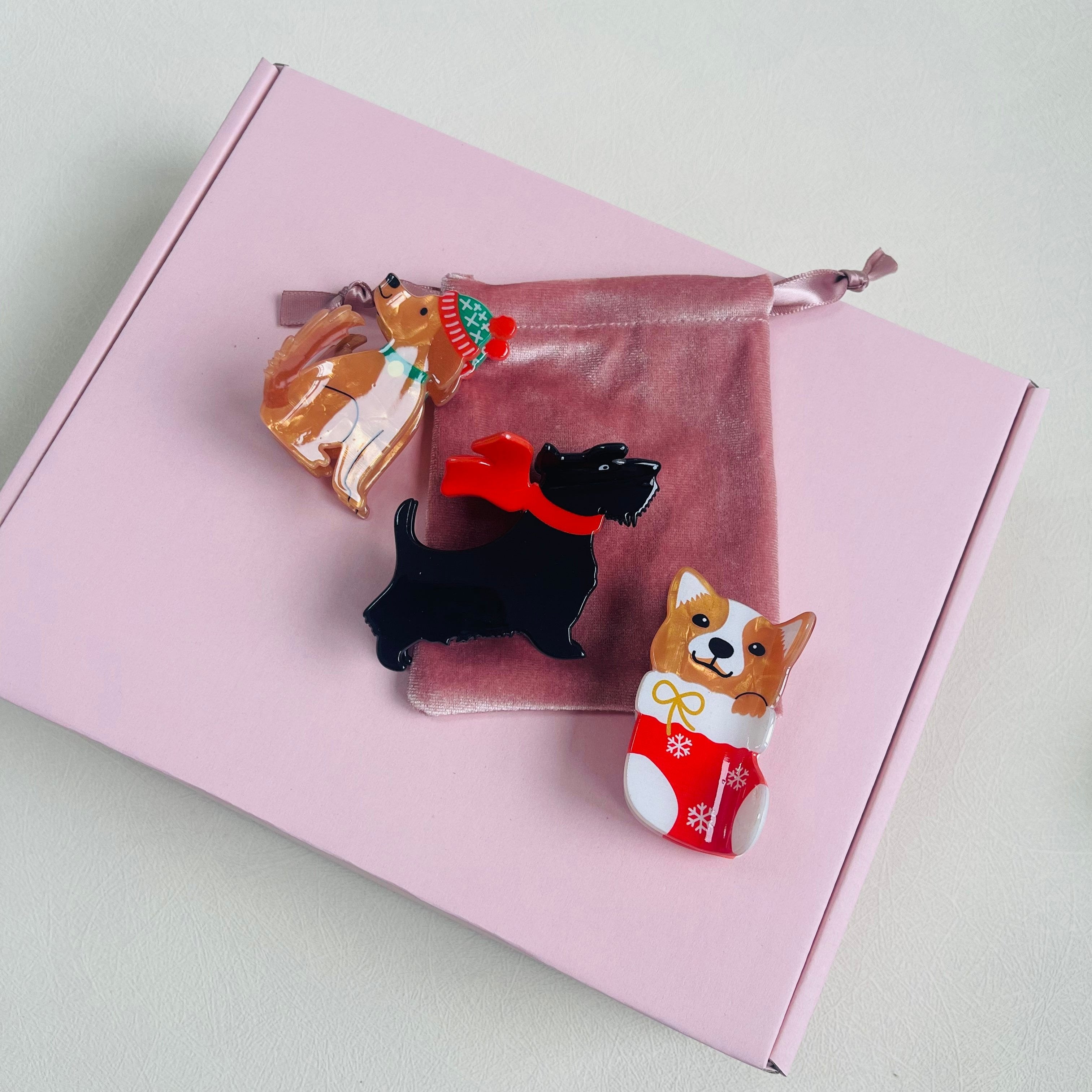 X-mas Dogs set(3pcs)