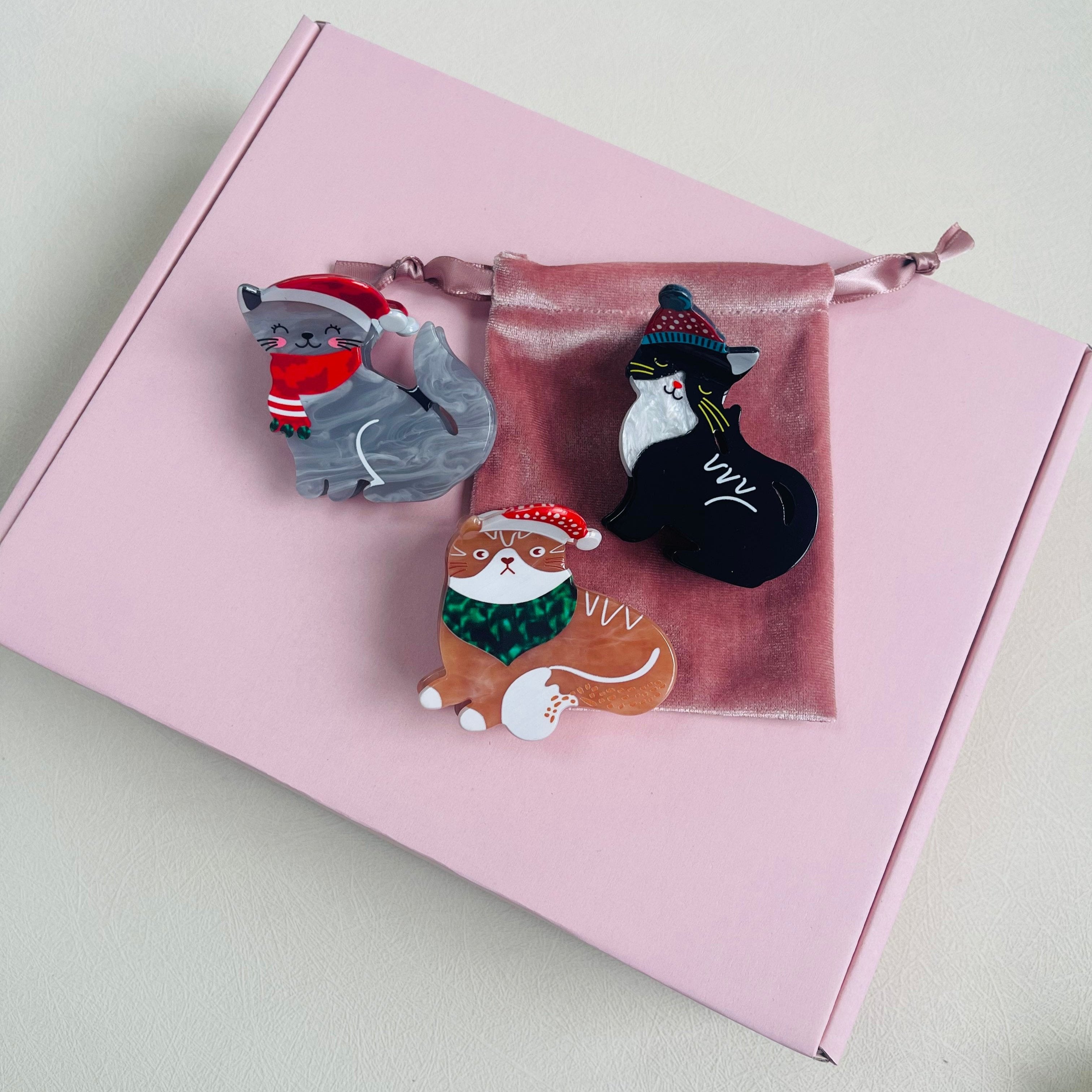 X-mas Cats set(3pcs)