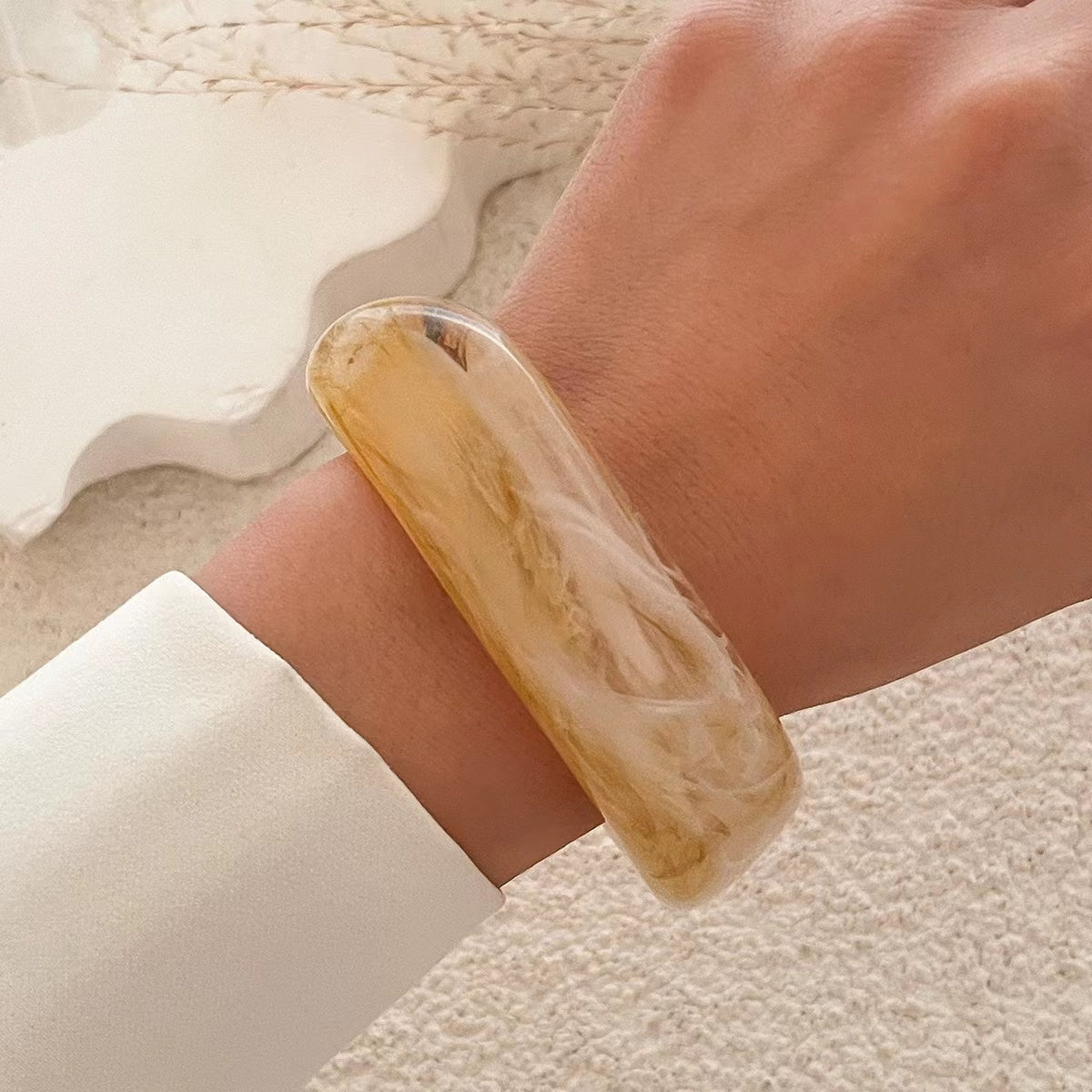 Chunky Bracelet within Milk