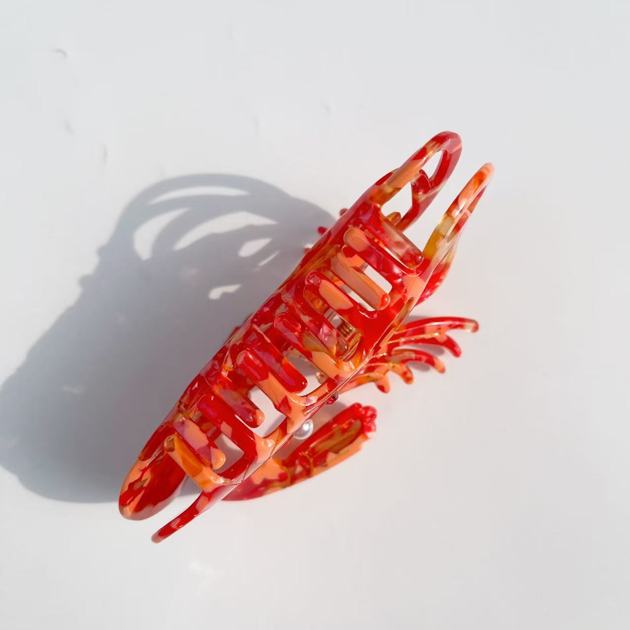 Shrimp Hair Claw within Red