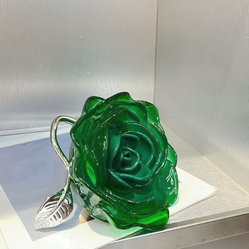Fashion Rose Handbag within Green
