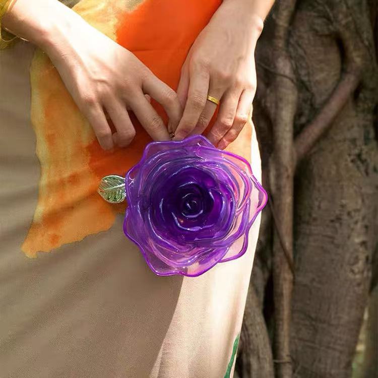 Fashion Rose Handbag within Purple
