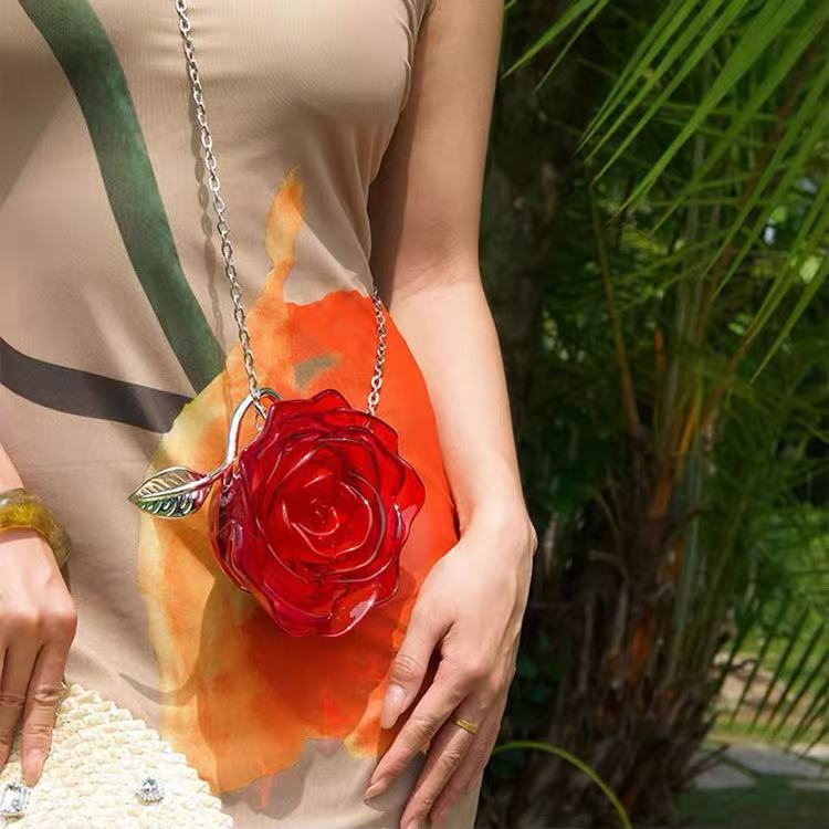 Fashion Rose Handbag within Red