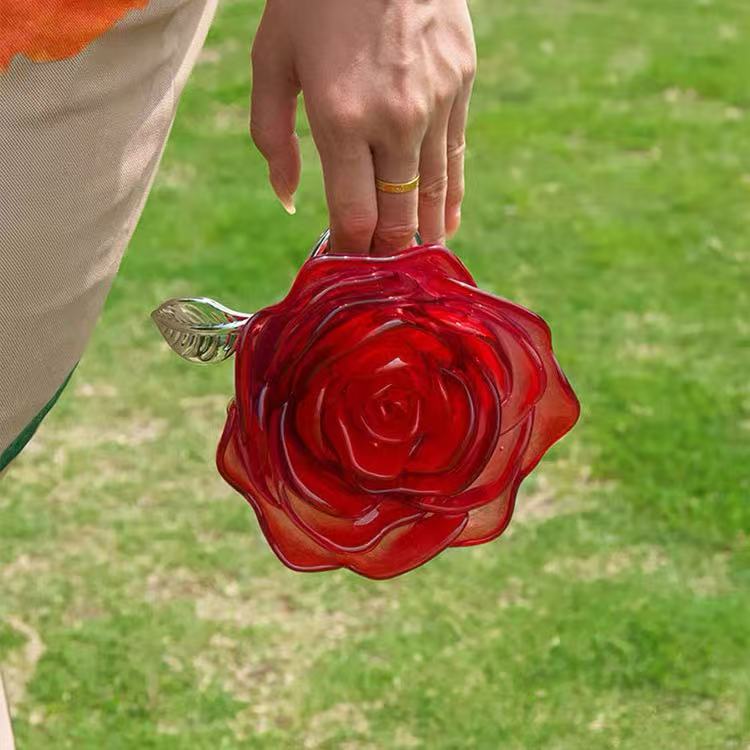 Fashion Rose Handbag within Red