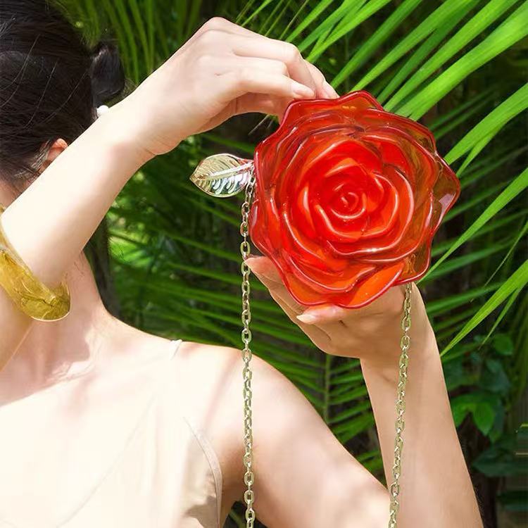 Fashion Rose Handbag within Orange