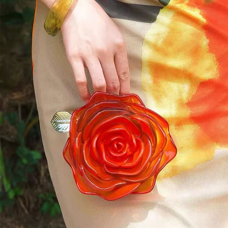 Fashion Rose Handbag within Orange