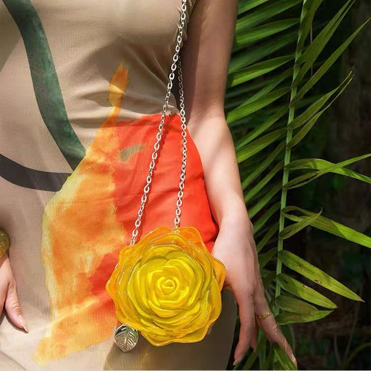 Fashion Rose Handbag within Yellow