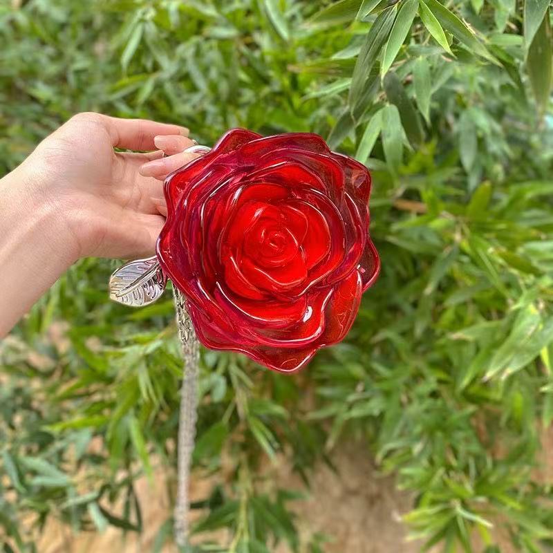 Fashion Rose Handbag within Red