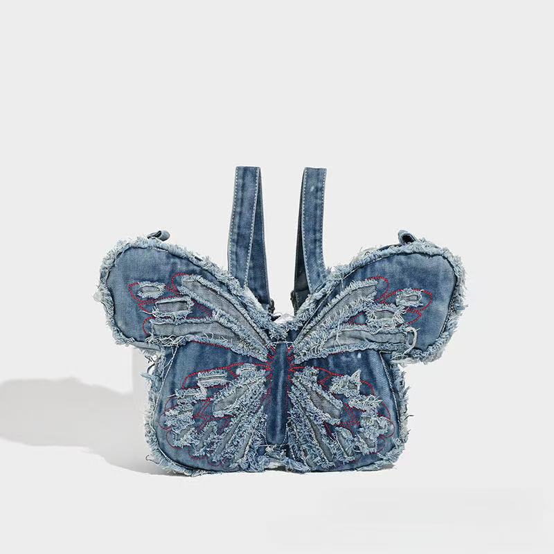 Denim Butterfly Bag within Blue