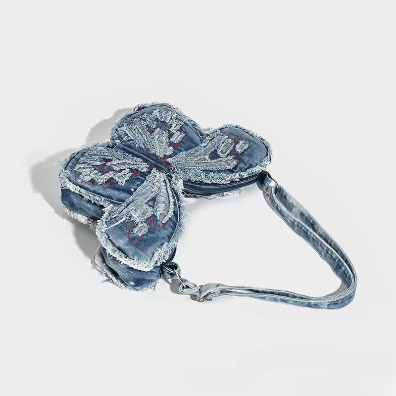 Denim Butterfly Bag within Blue