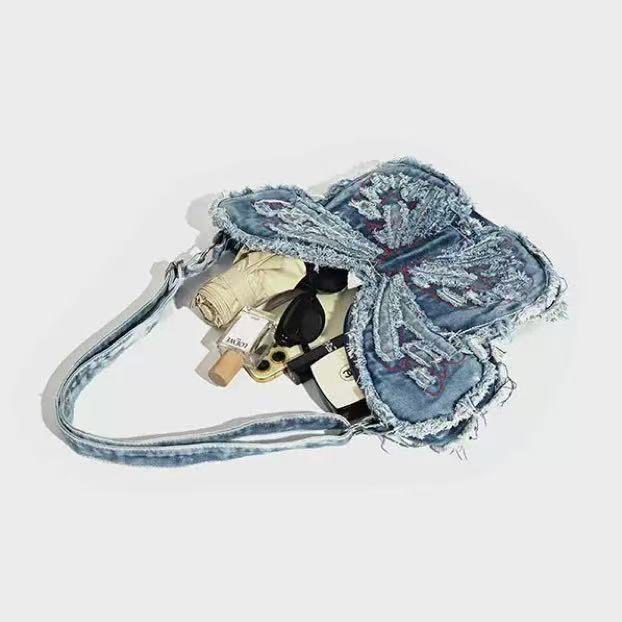 Denim Butterfly Bag within Blue