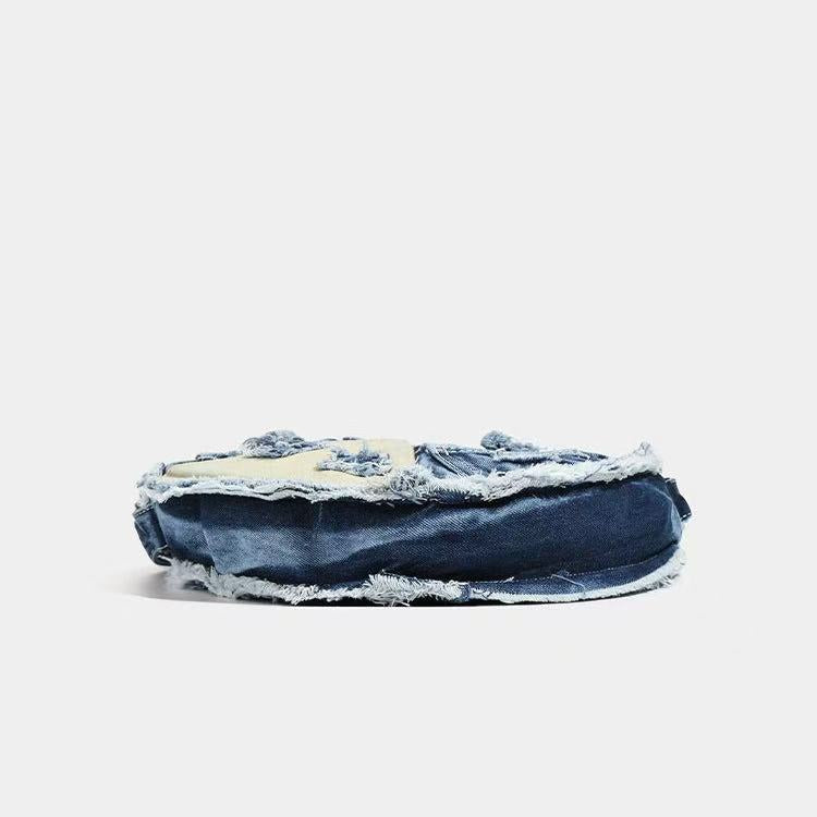 Denim Heart Bag within Blue