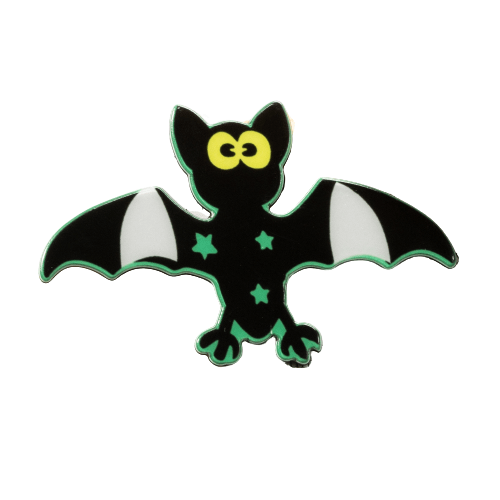 Fluorescent Green Bat Hair Clip