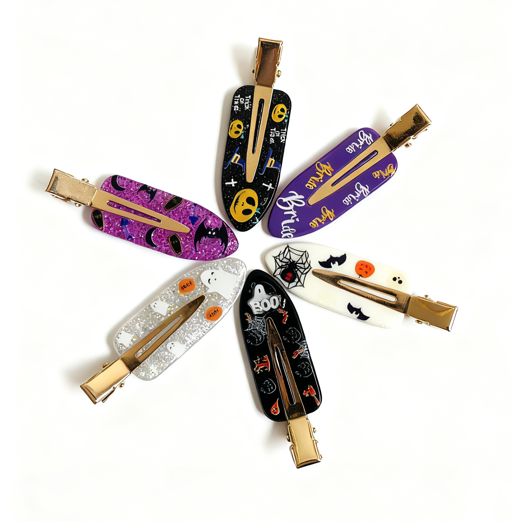 halloween clips set （6pcs)