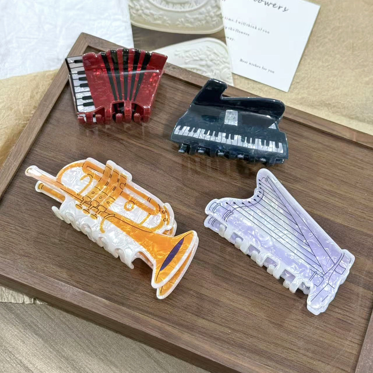Piano hair claw-New Version