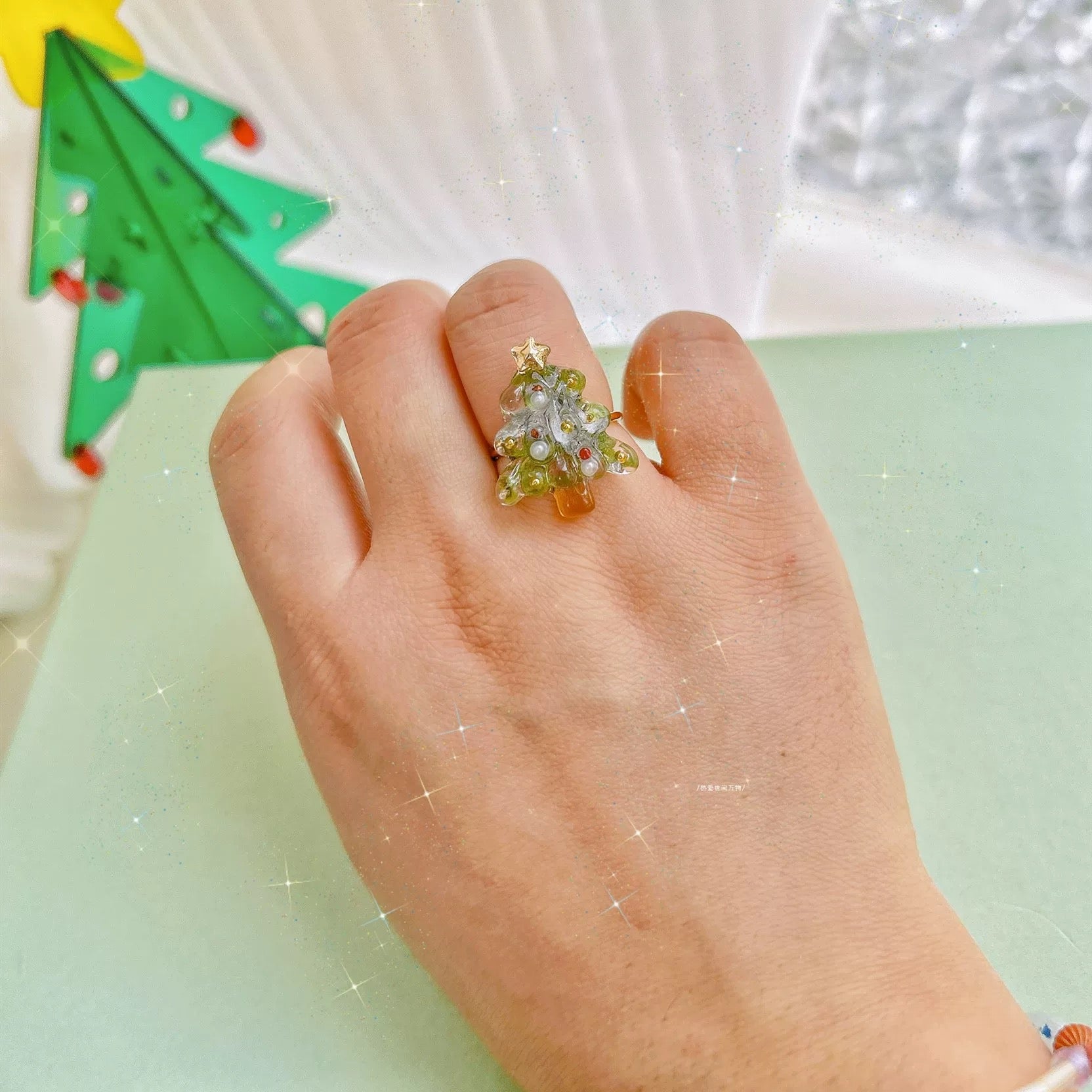 Christmas tree ring (adjustable)