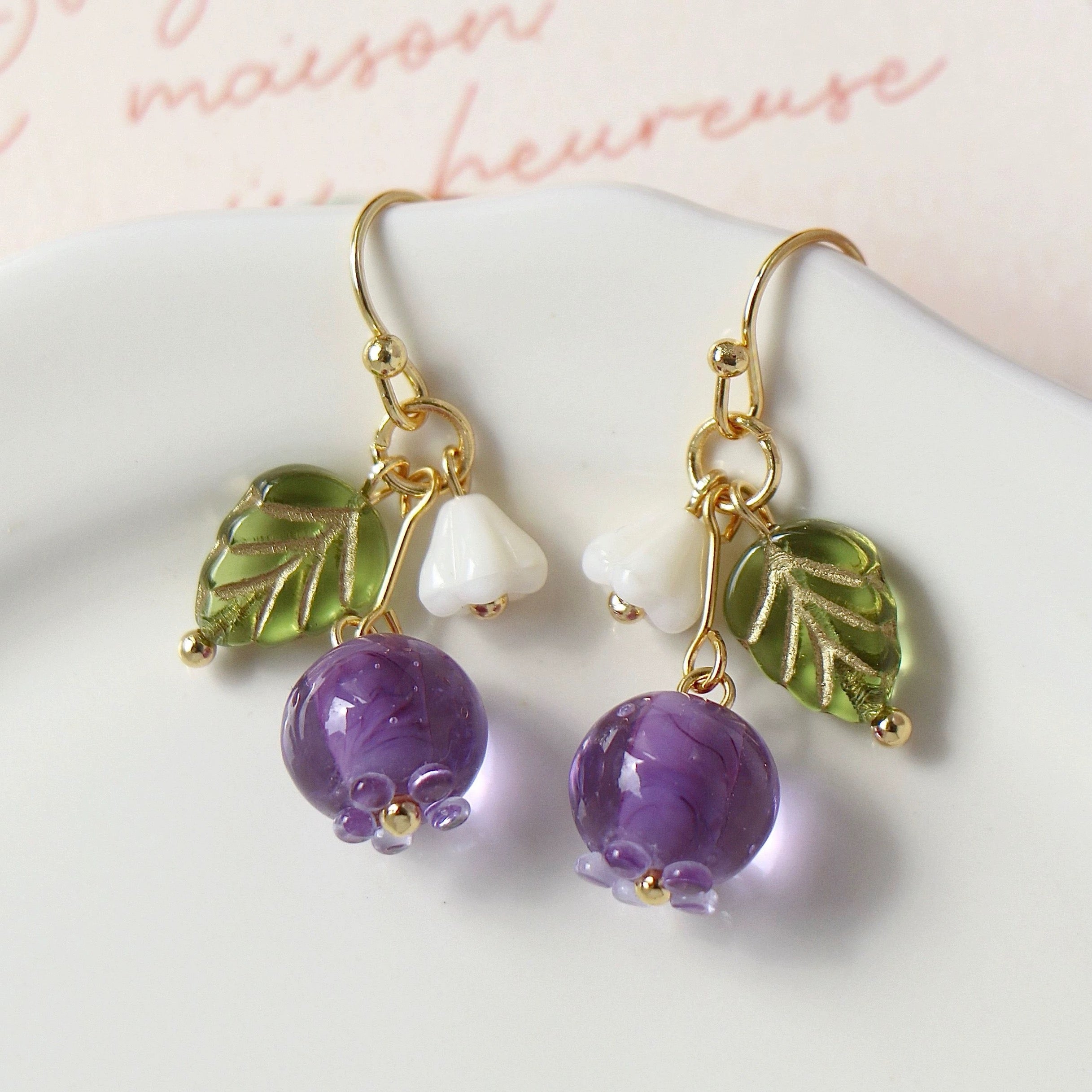 Yummy Blueberry earrings