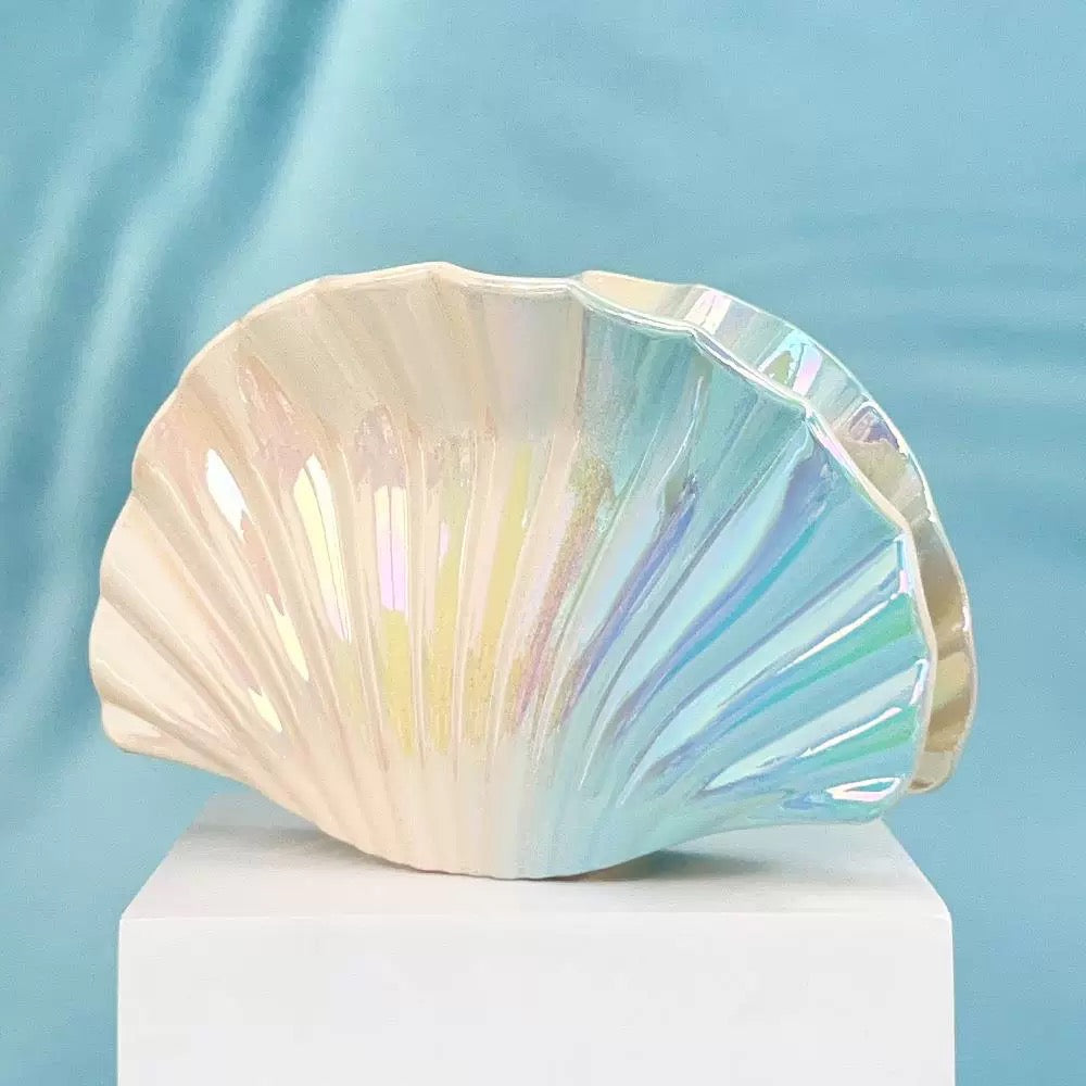 sea shell hair claw-blue