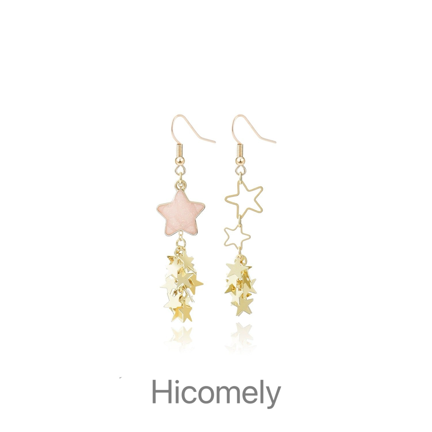 Asymmetrical Star Earrings