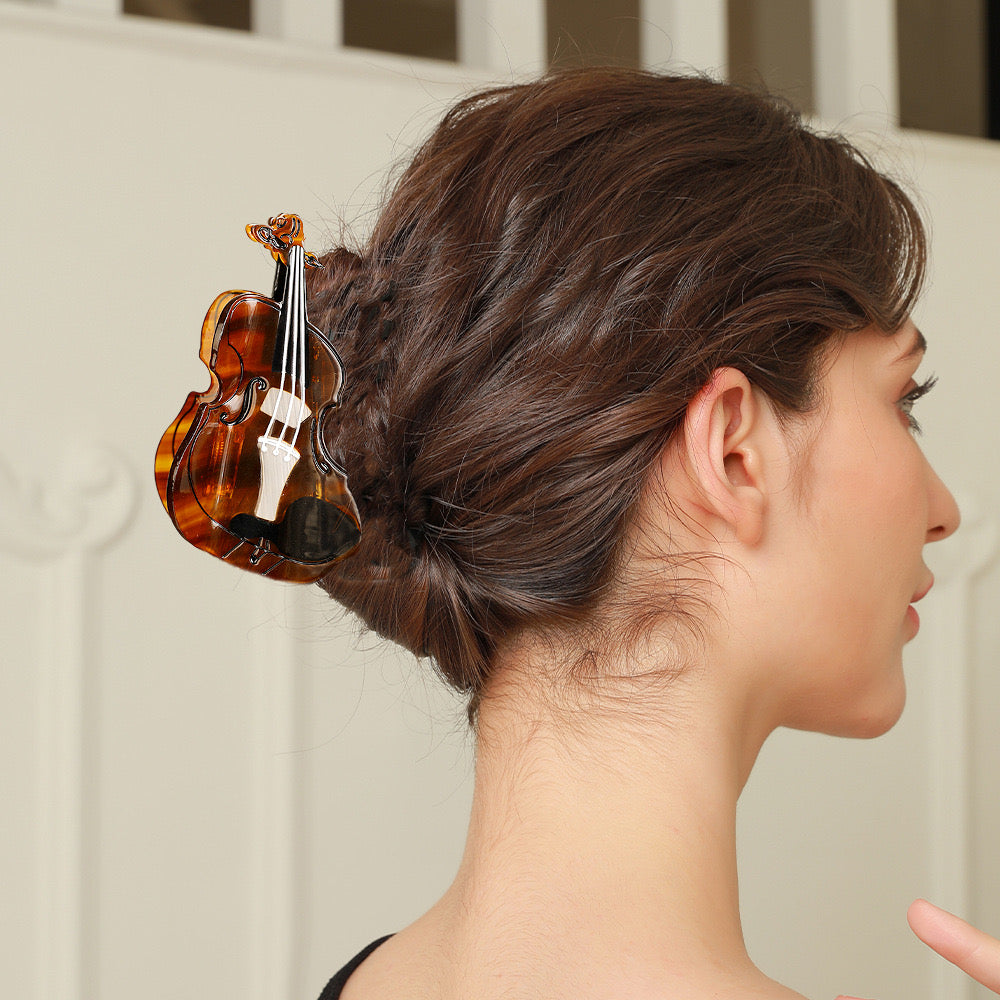 violin hair claw