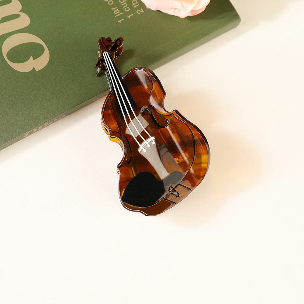 violin hair claw