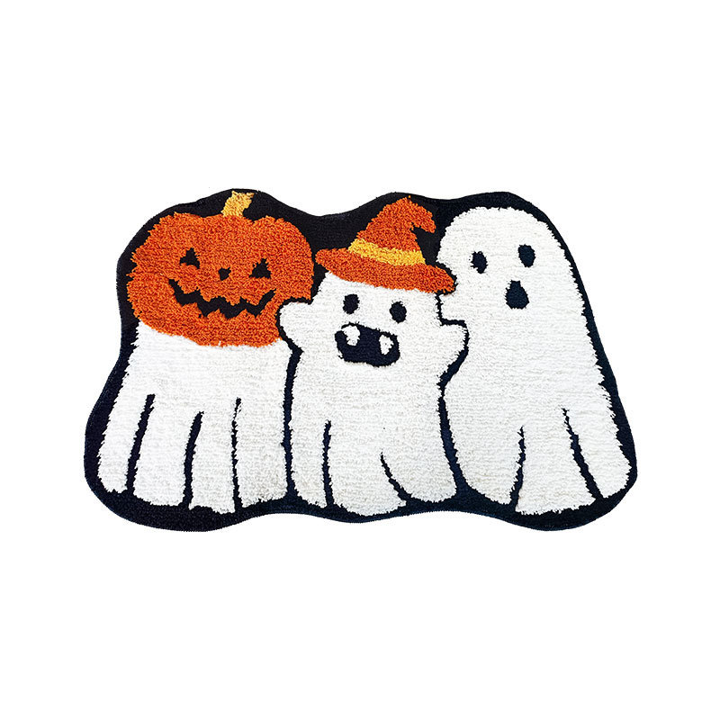 ghost rug within pumpkin