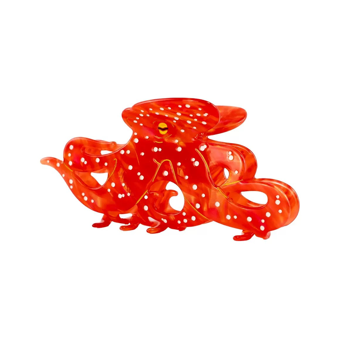 Red octopus hair claw