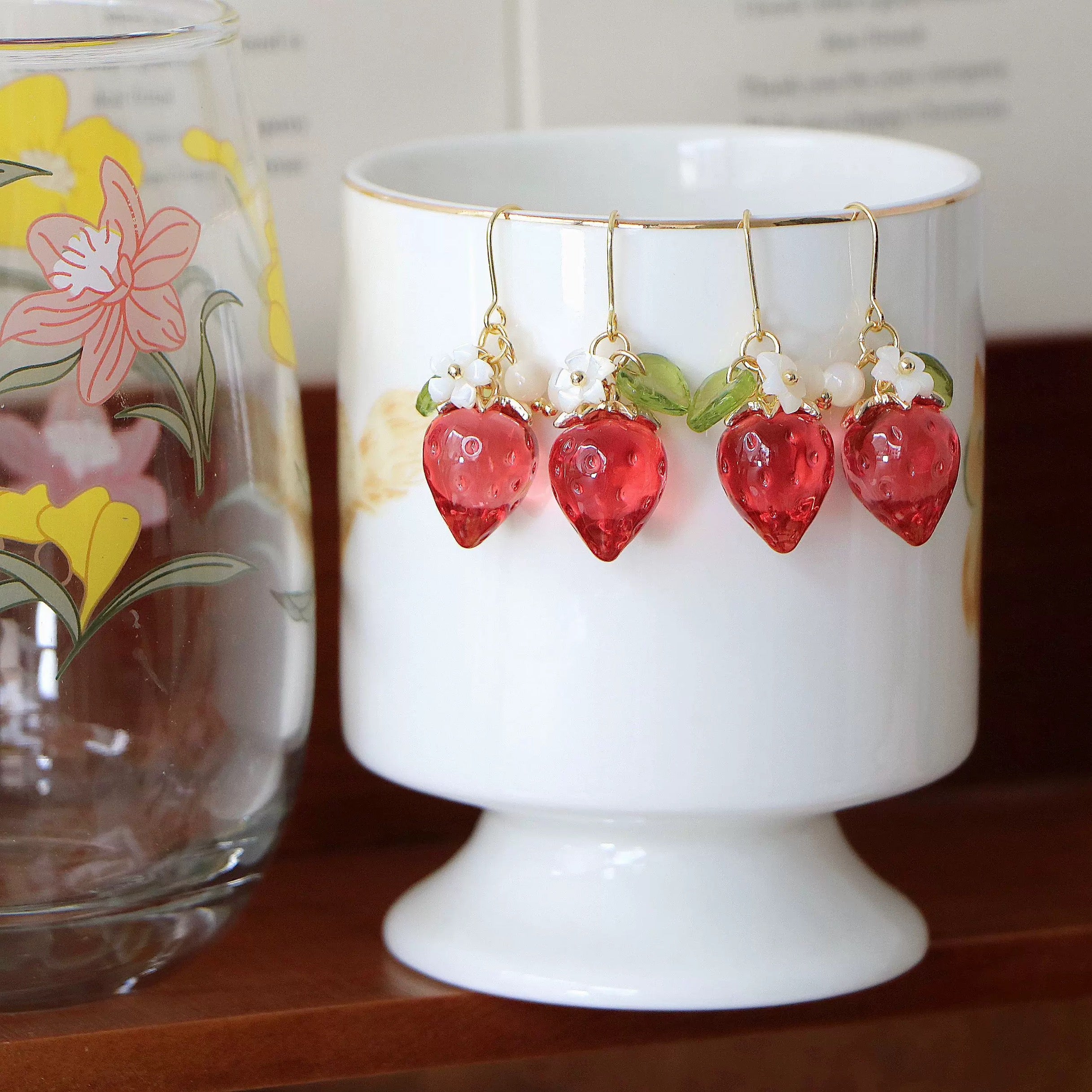 Yummy strawberry earrings