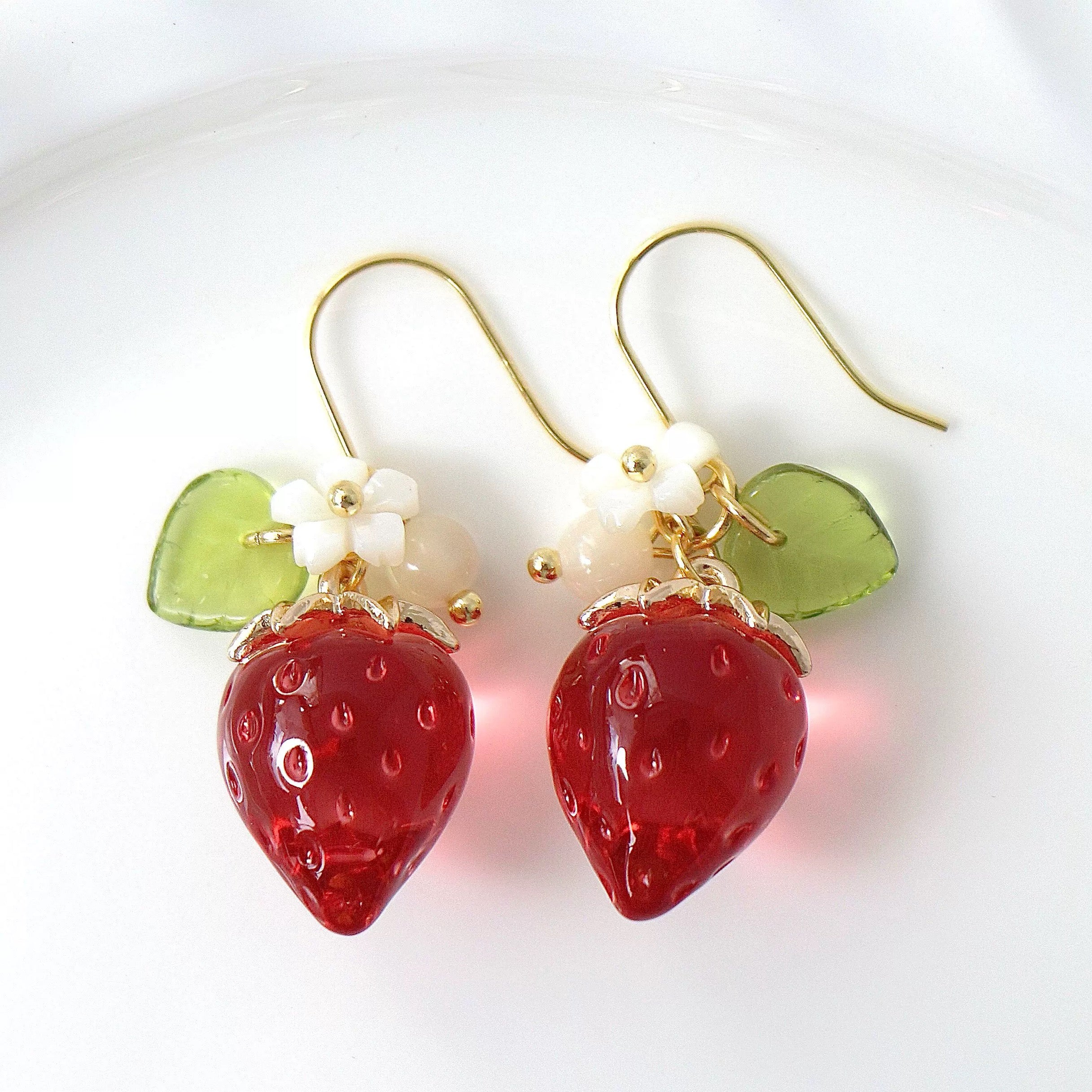 Yummy strawberry earrings