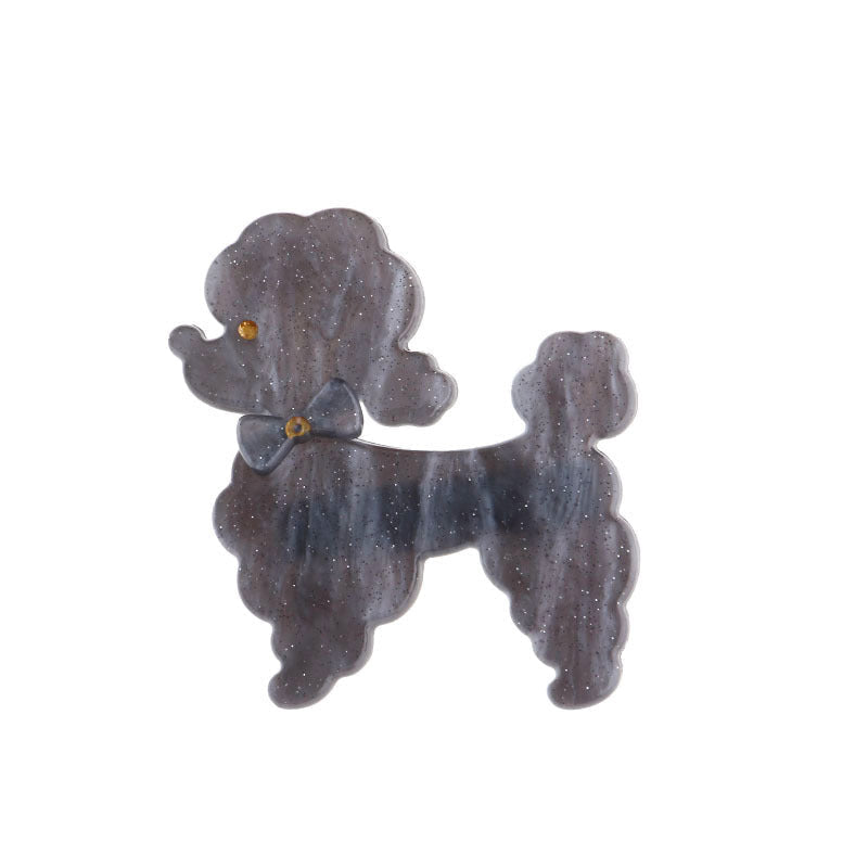 grey Poodle dog clip