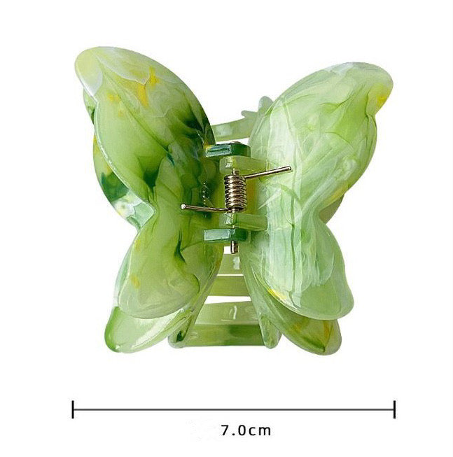 Butterfly Hair Claw Green