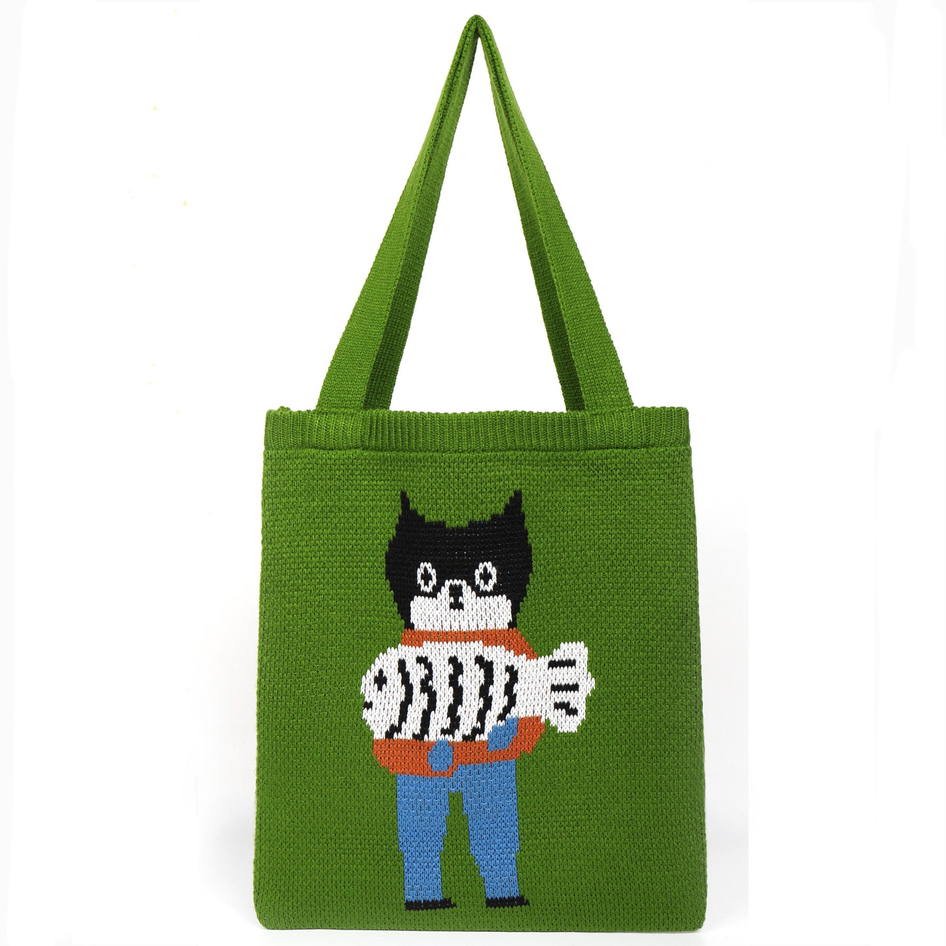 Artist Fish&Cat Green Bag