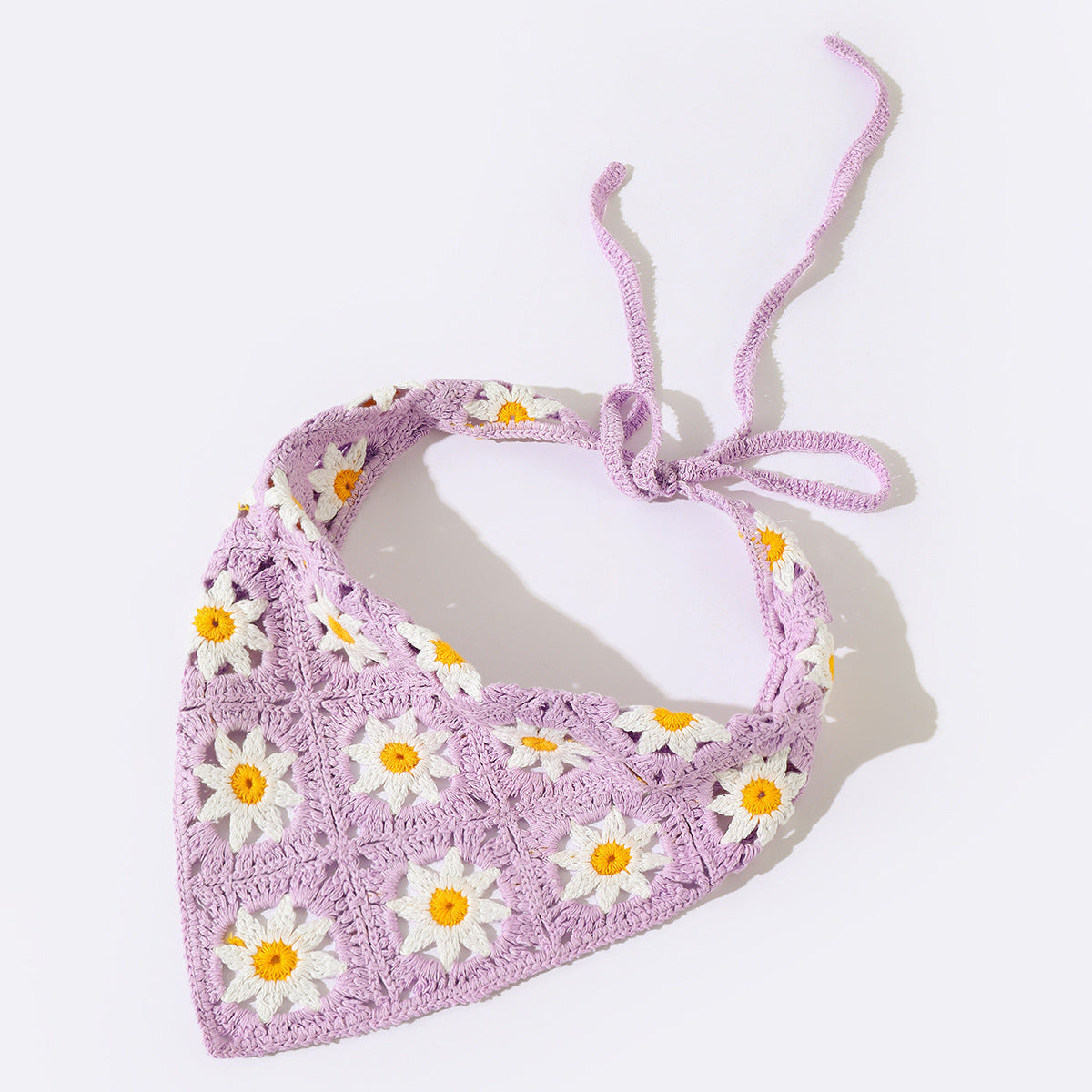 daisy head scarf with Darkgreen