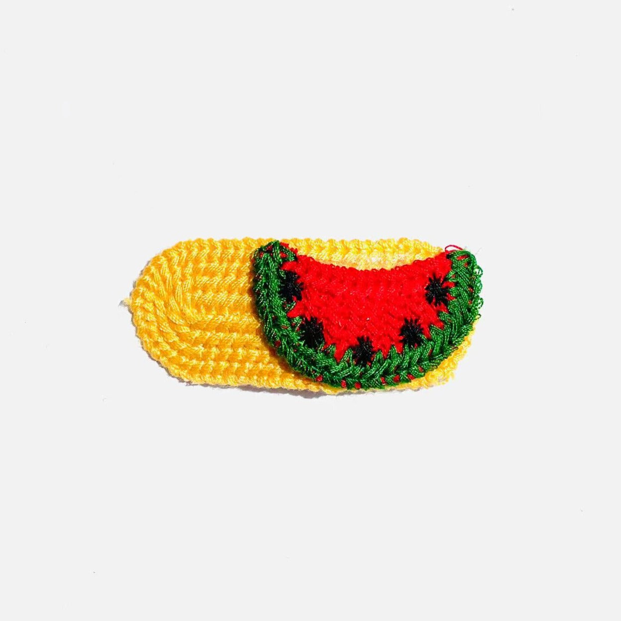 Hand-woven watermelon clips